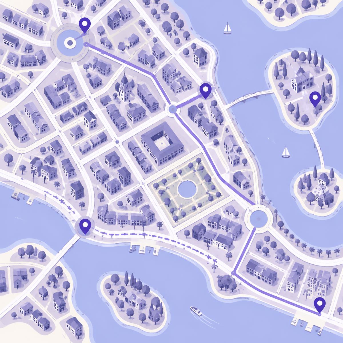 Carte stylisée des zones de livraison couvertes à Abidjan